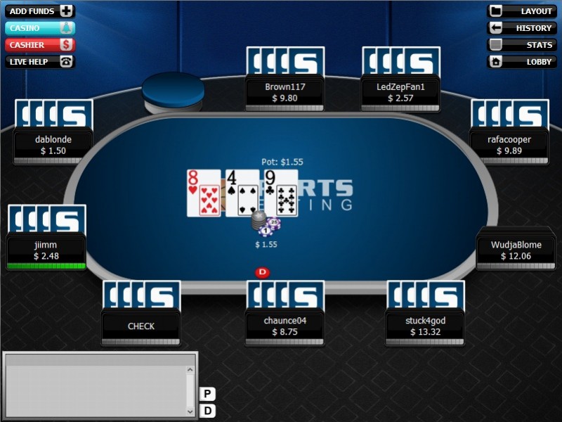 Sportsbetting.ag Poker Screenshot
