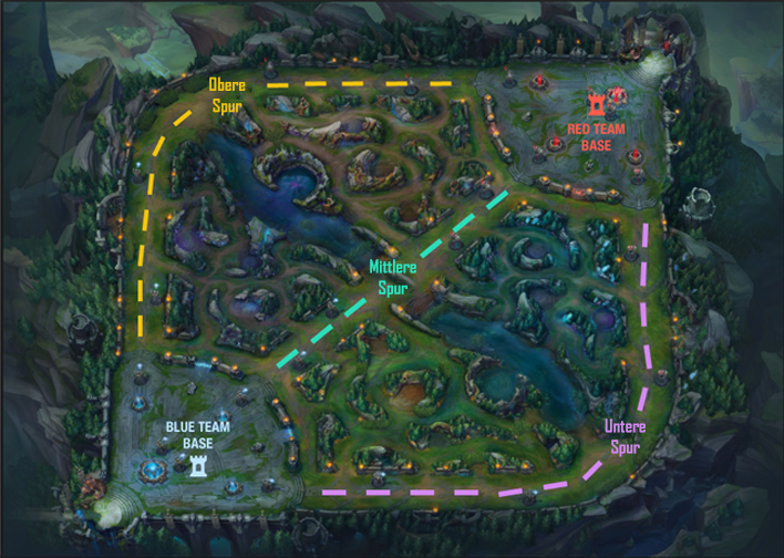 Die Summoner’s Rift karte League of Legends