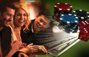 Casino Players Money and Chips